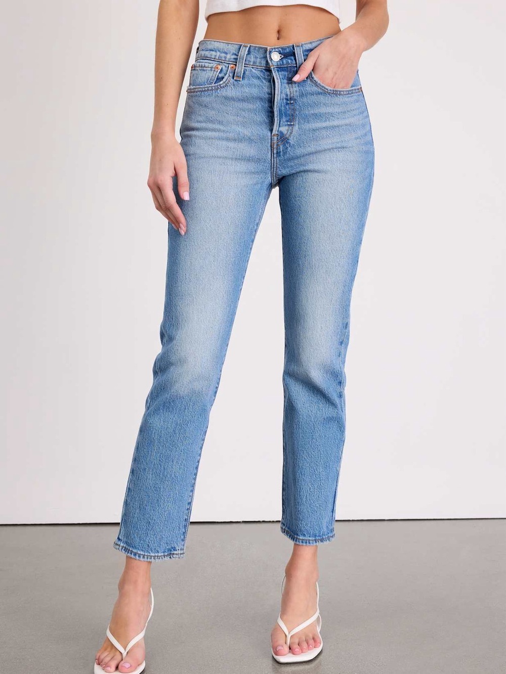 Levi's Wedgie Straight Leg High-Rise Jeans